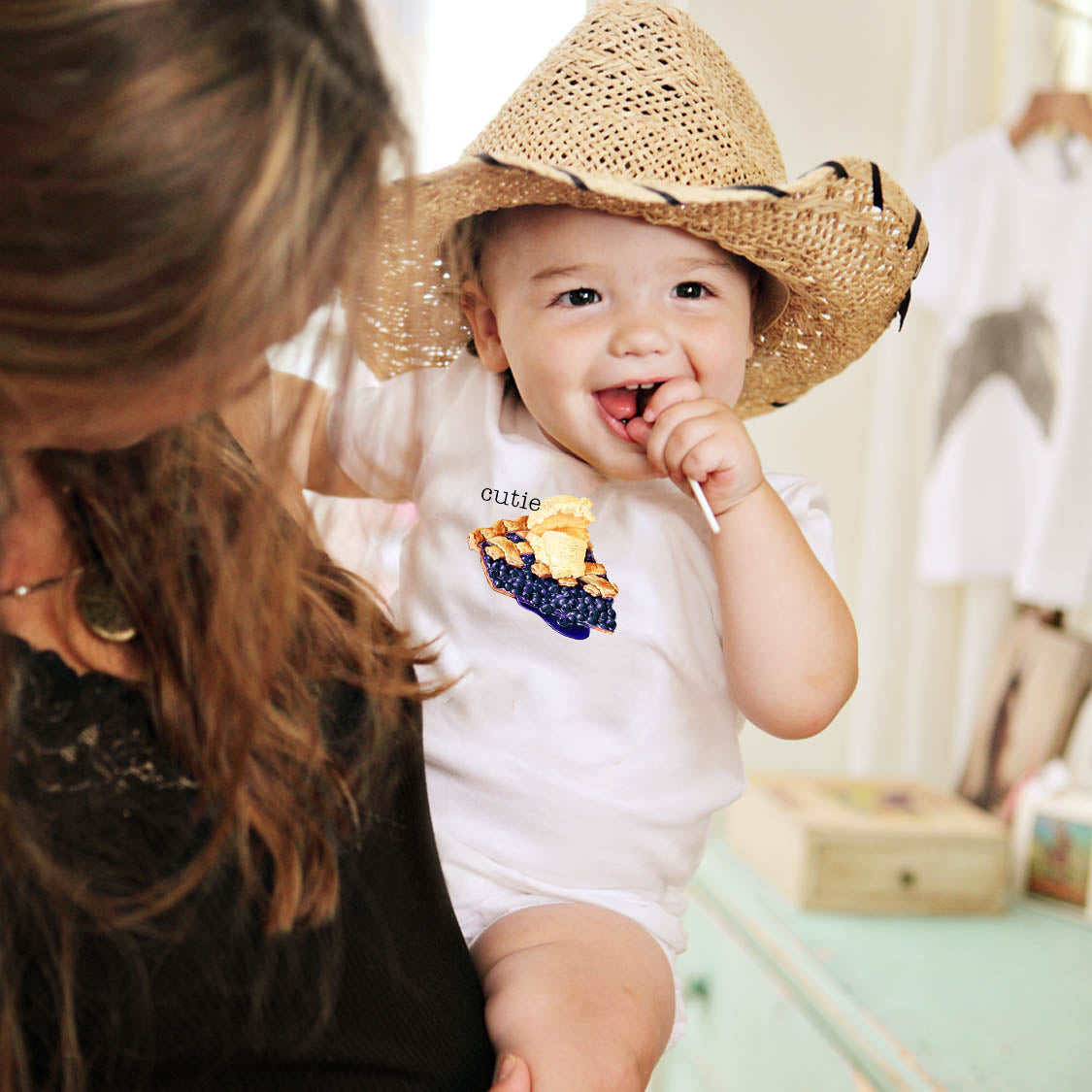 Cutie Pie Blueberry Baby Onesie