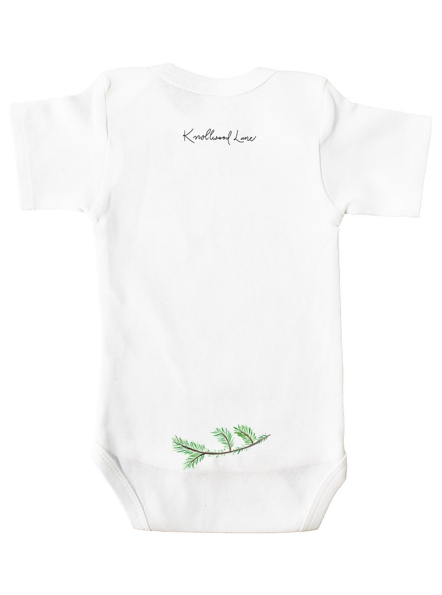 Cardinal On Snowy Branch Baby Onesie