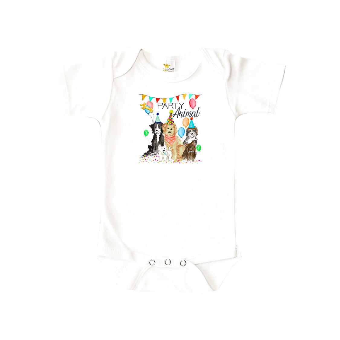Dogs Party Animal Baby Onesie
