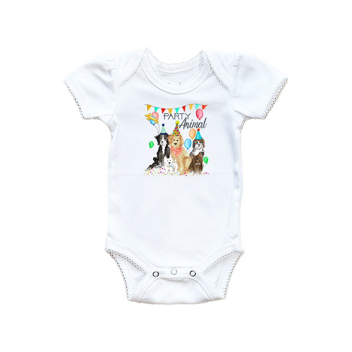 Dogs Party Animal Baby Onesie
