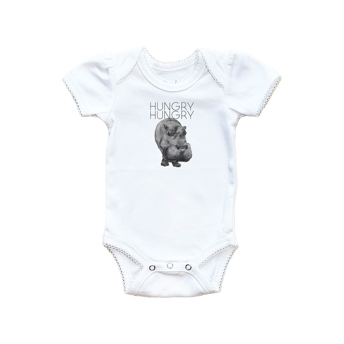 Hungry Hungry Hippo Baby Onesie