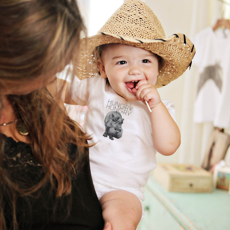 Hungry Hungry Hippo Baby Onesie