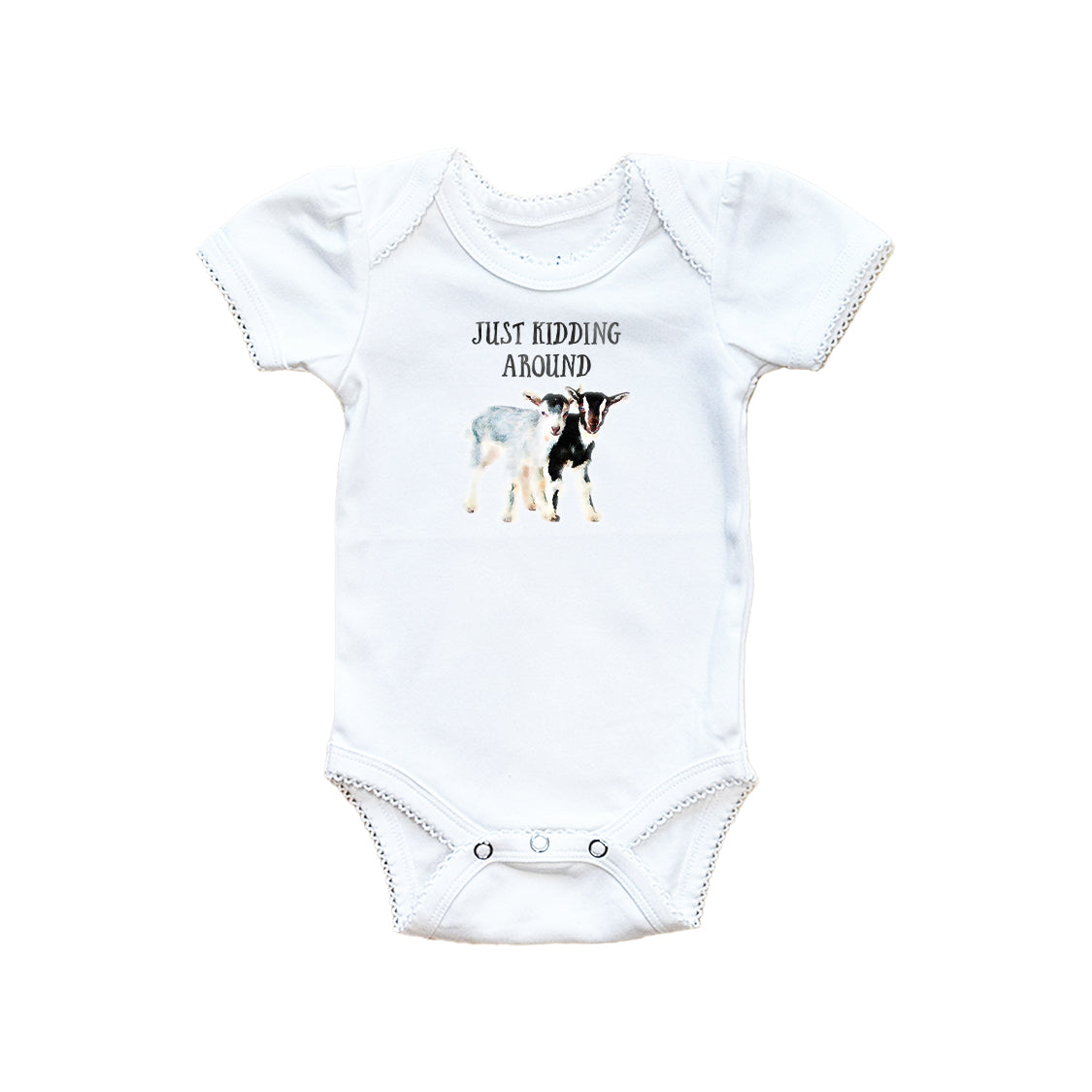 Just Kidding Around Baby Onesie