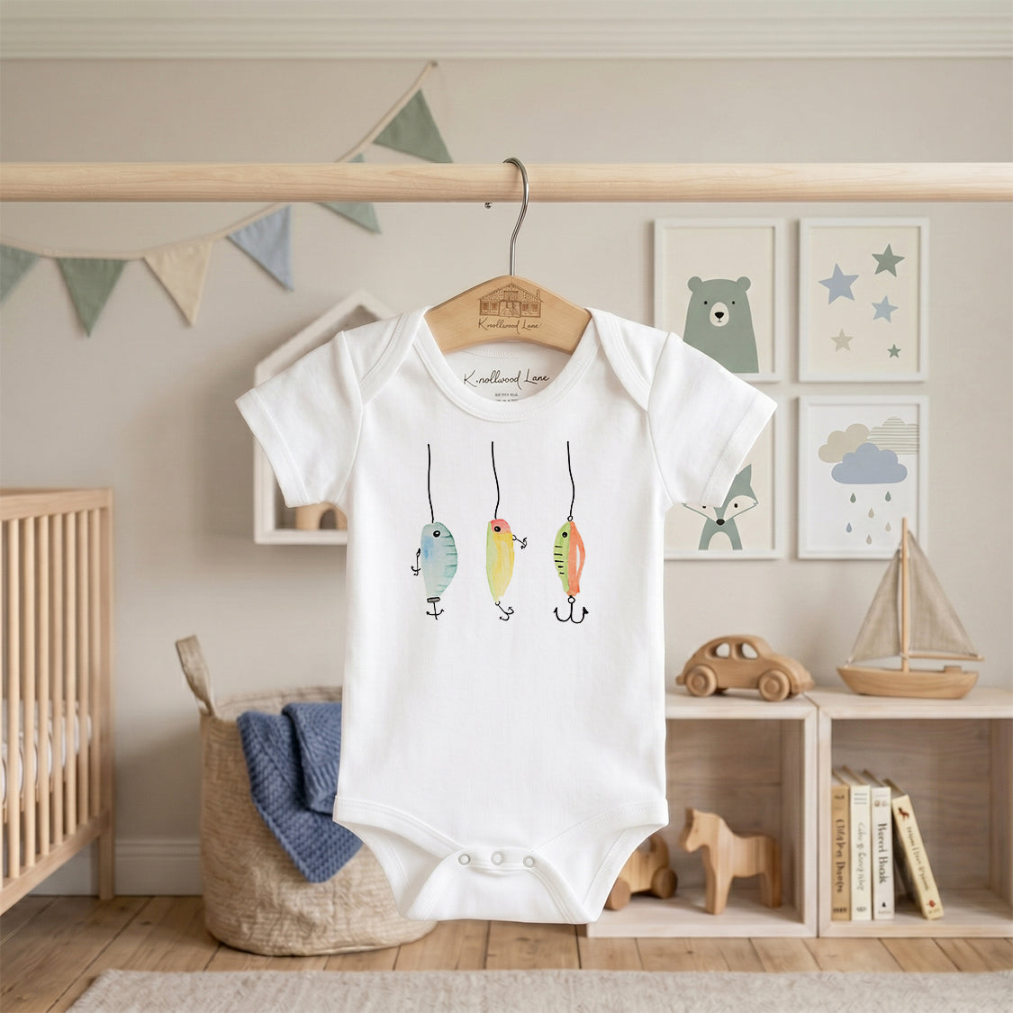 Fishing Lures Baby Onesie