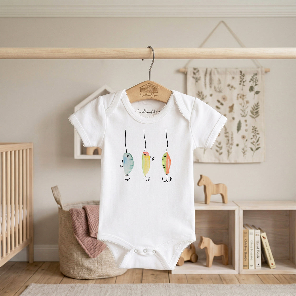 Fishing Lures Baby Onesie