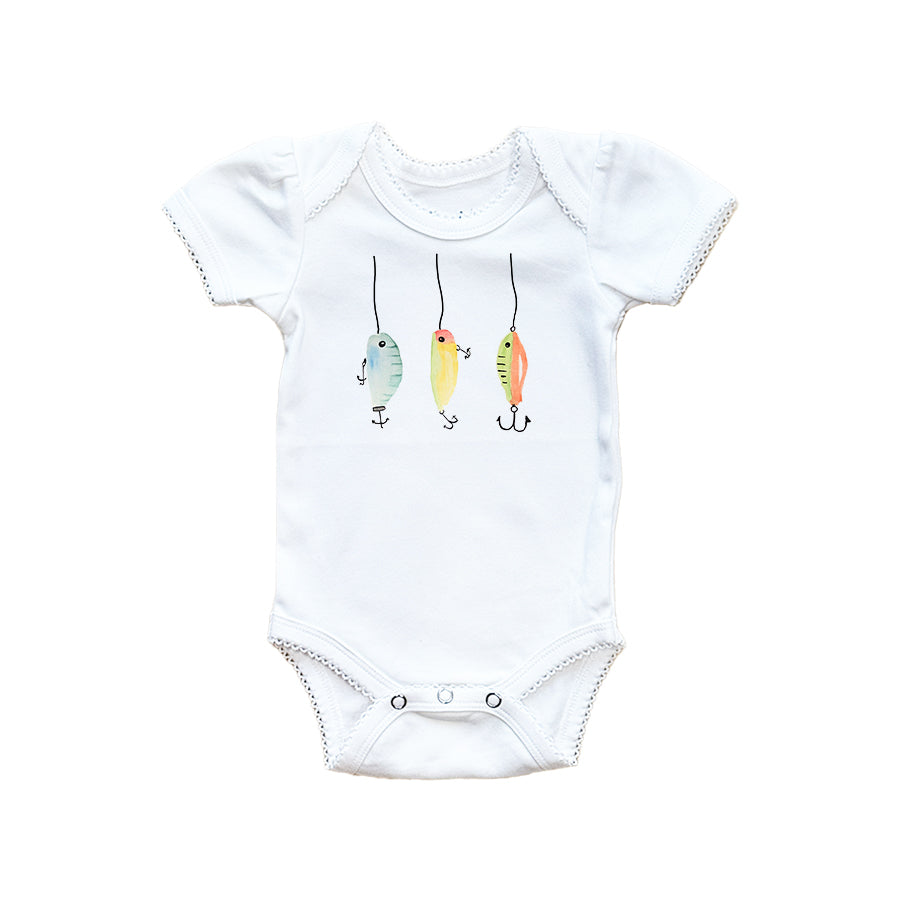 Fishing Lures Baby Onesie