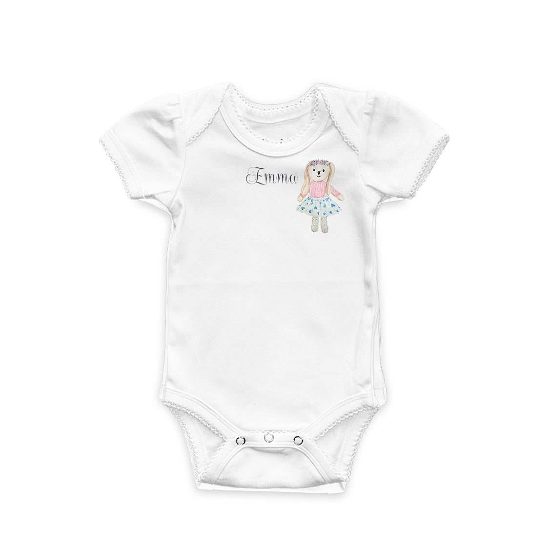 Personalized  Baby Gift Set | Custom Name Onesie & Keepsake Suitcase