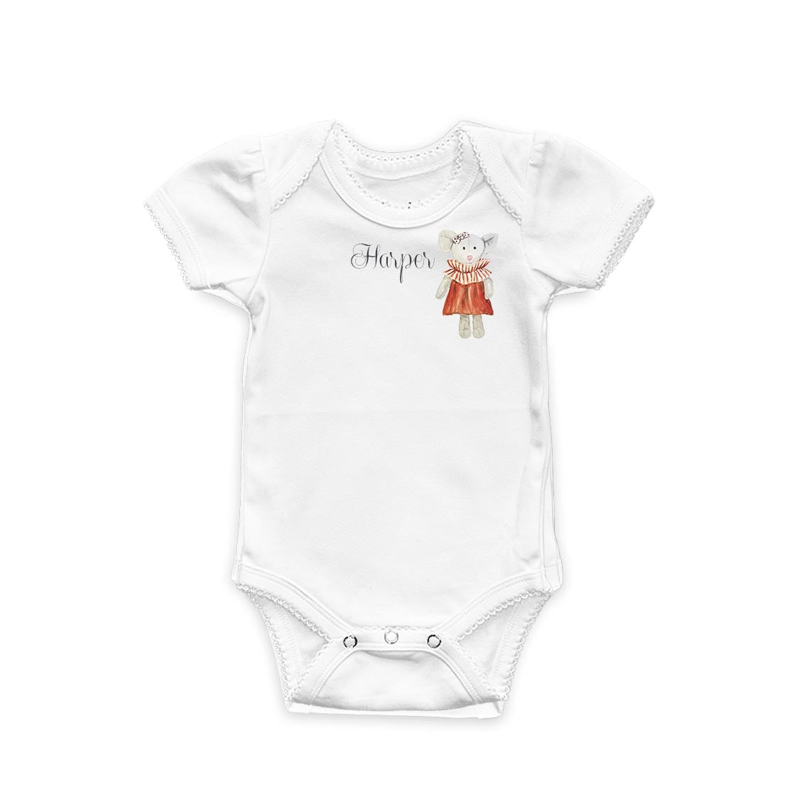 Personalized  Baby Gift Set | Custom Name Onesie & Keepsake Suitcase
