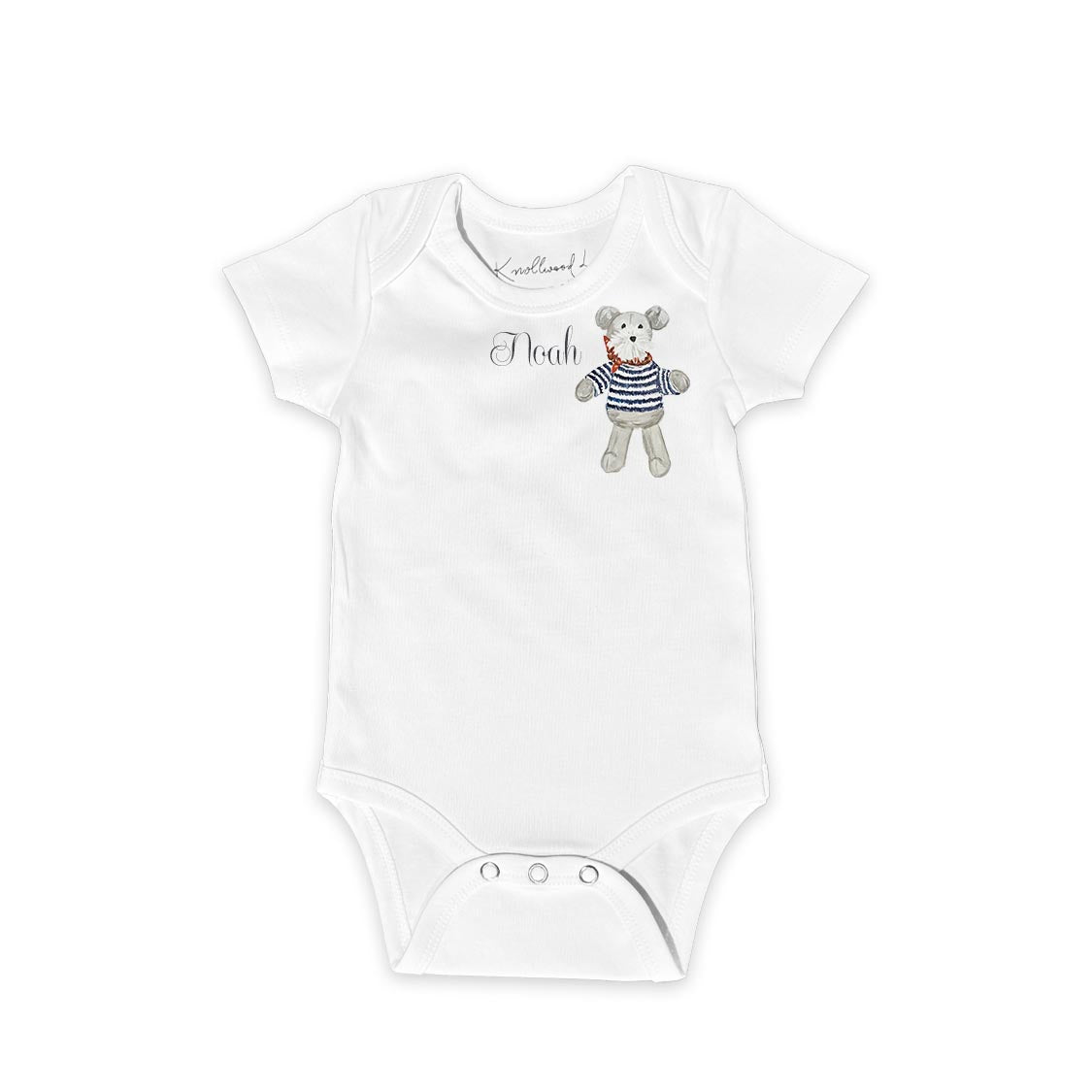 Personalized  Baby Gift Set | Custom Name Onesie & Keepsake Suitcase