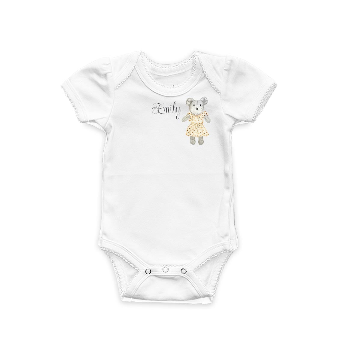 Personalized  Baby Gift Set | Custom Name Onesie & Keepsake Suitcase