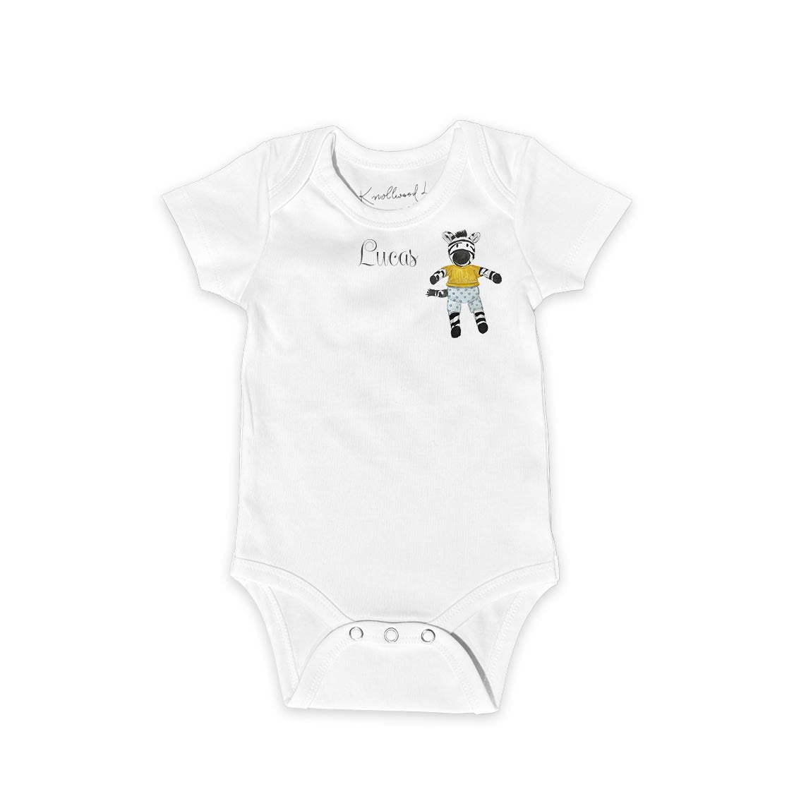 Personalized  Baby Gift Set | Custom Name Onesie & Keepsake Suitcase