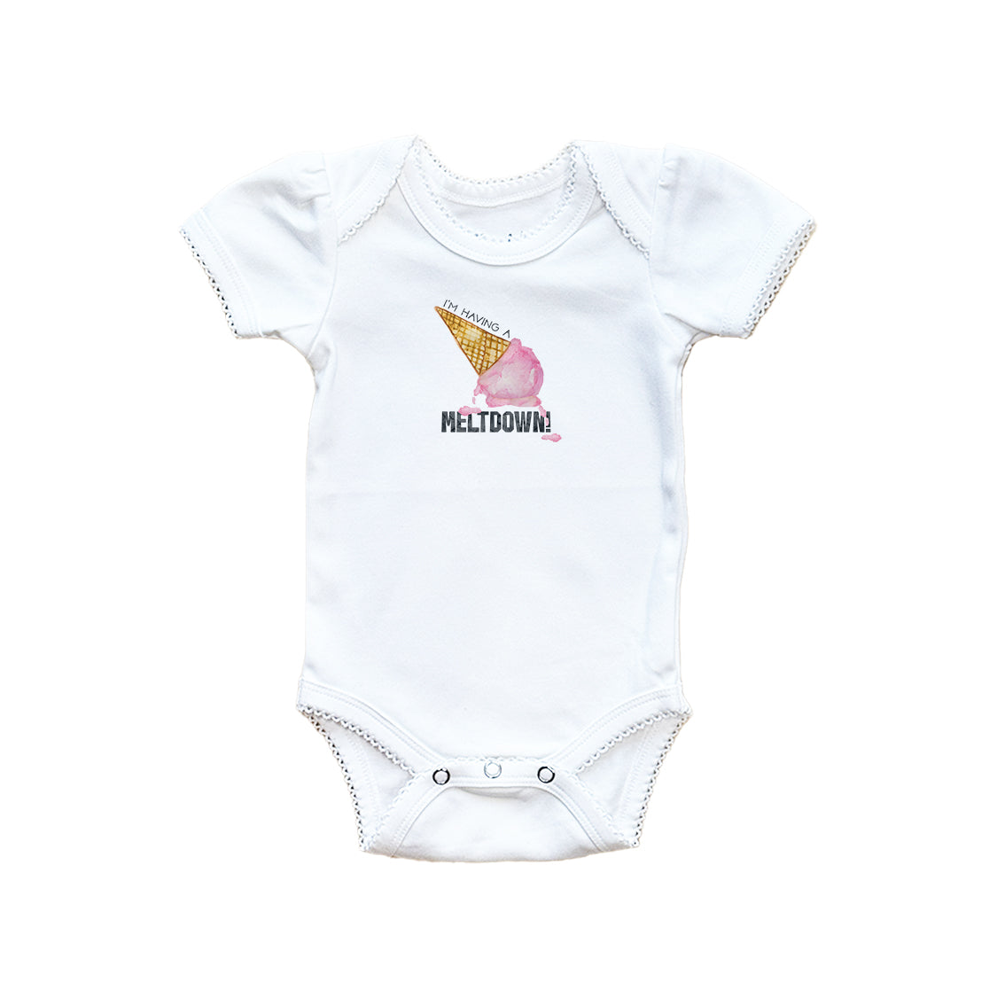 Having A Meltdown Baby Onesie