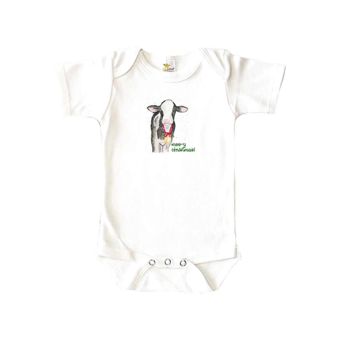 MOO-y Christmas Baby Onesie