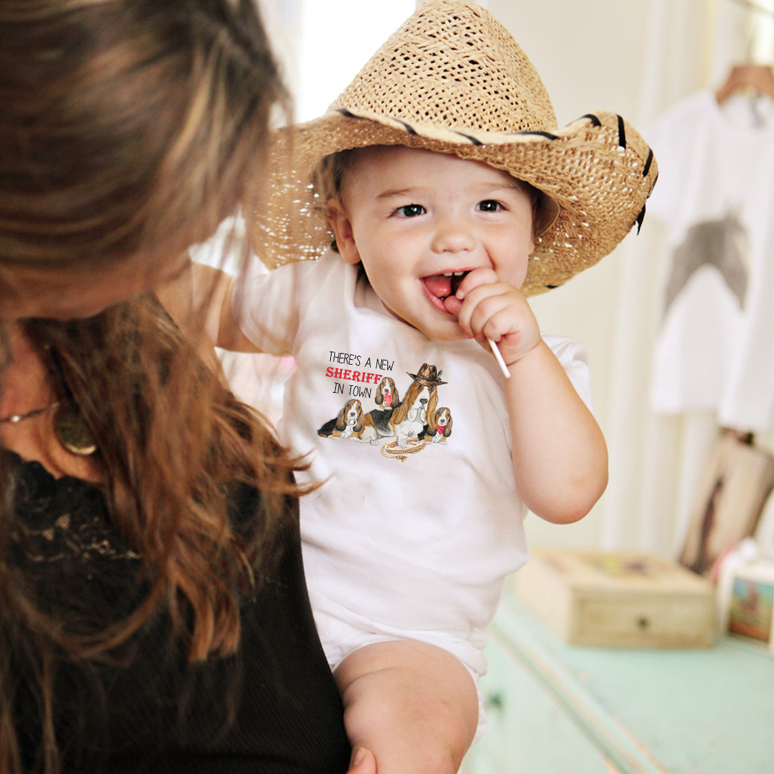 There's A New Sheriff In Town Baby Onesie
