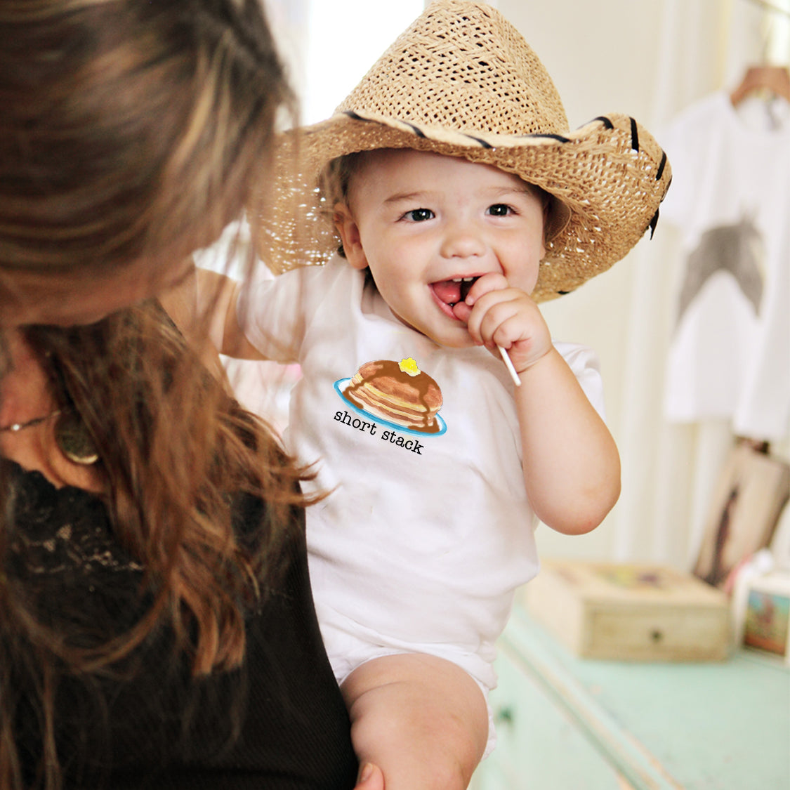Short Stack Baby Onesie
