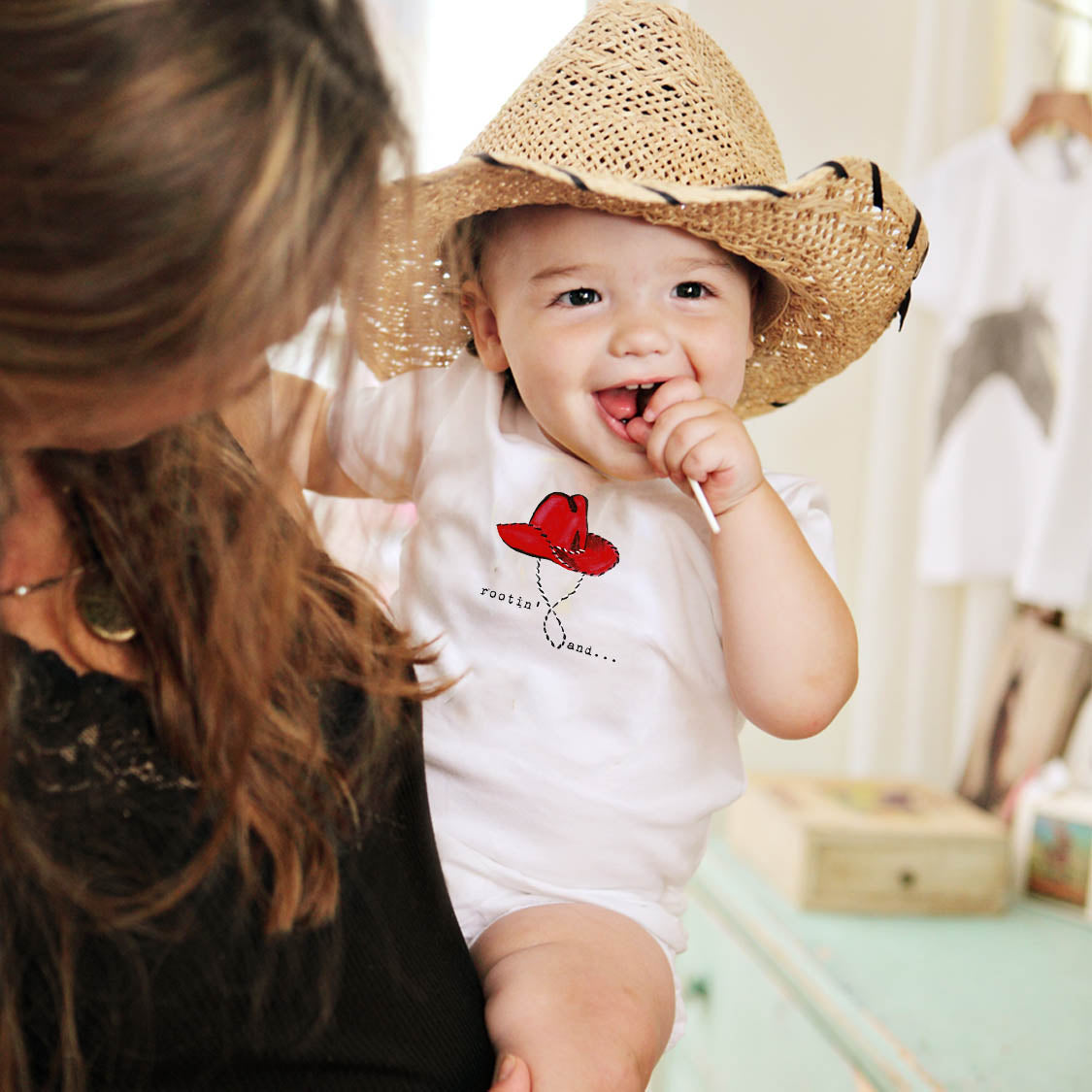 Rootin' and Tootin' Baby Onesie
