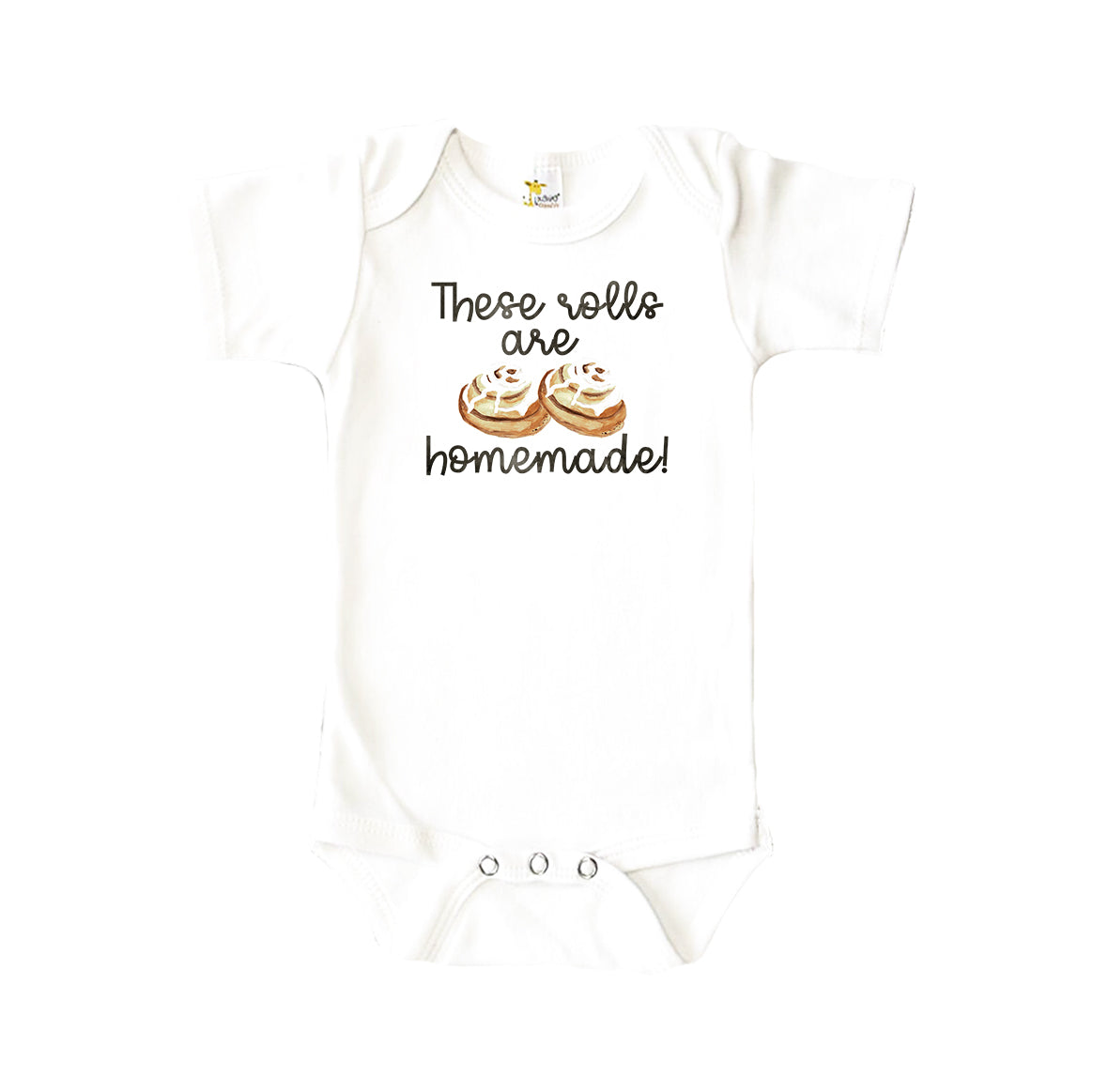 Homemade Rolls Baby Onesie
