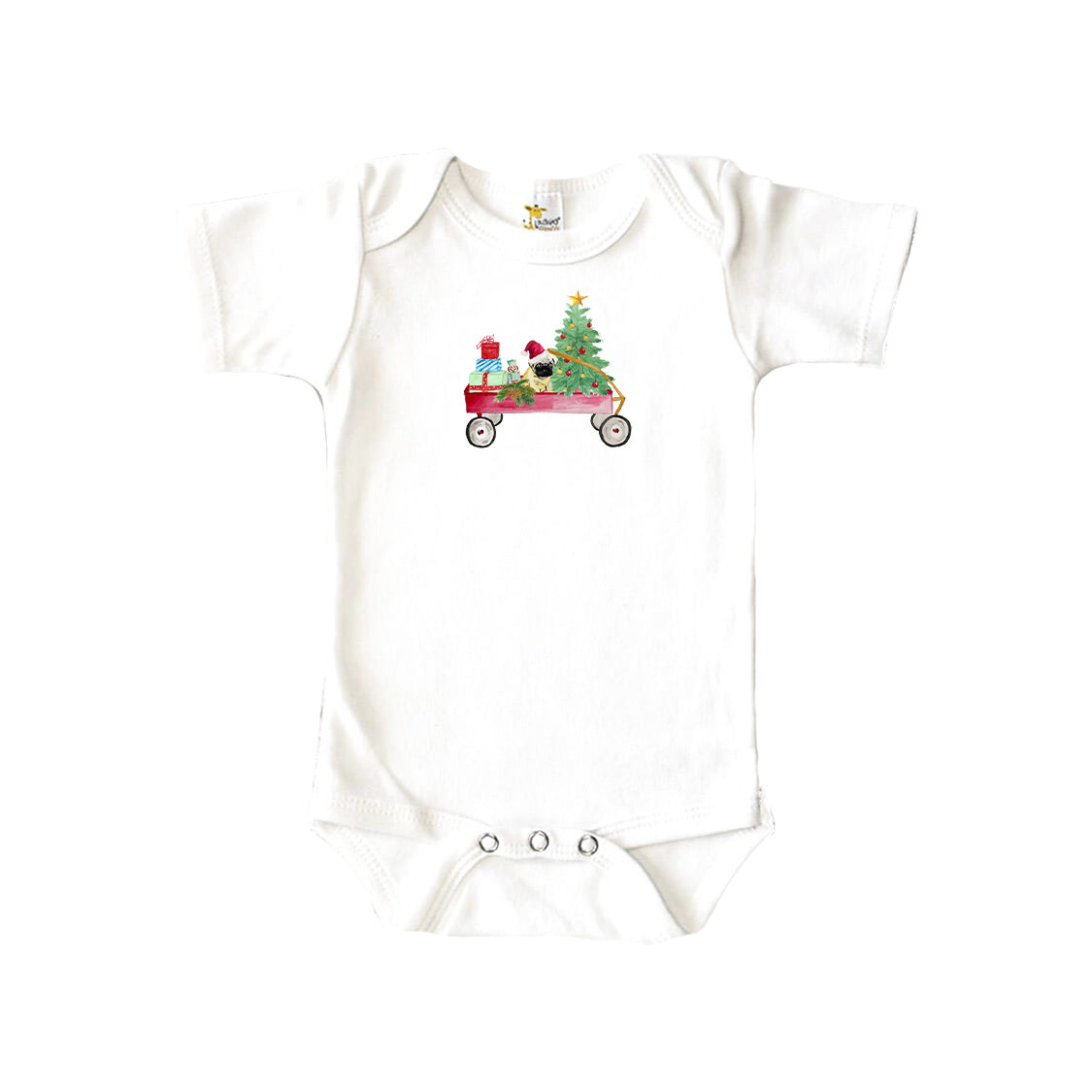 Red Wagon Baby Onesie