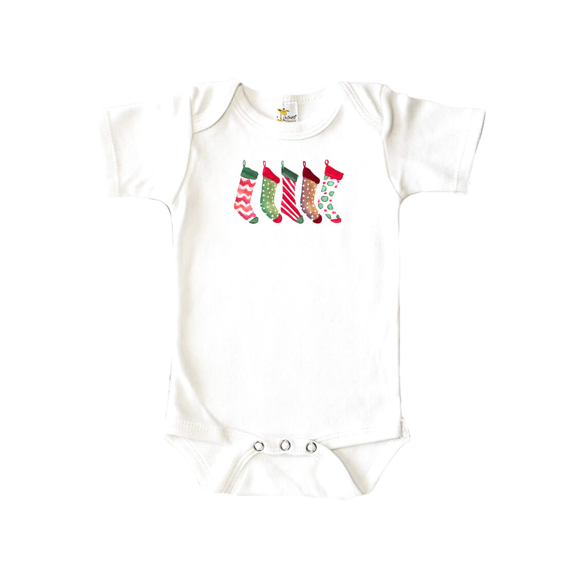 Stockings In A Row Baby Onesie