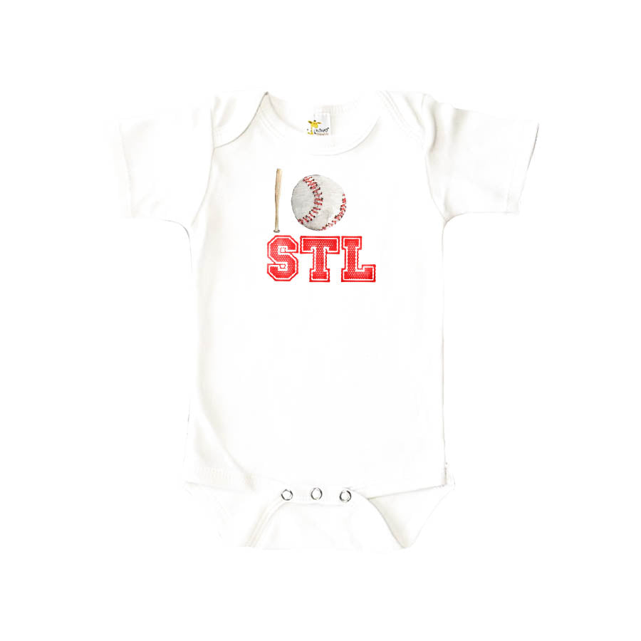 St. Louis Baseball Baby Onesie