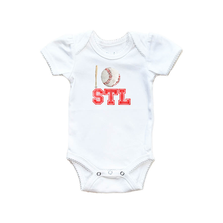 St. Louis Baseball Baby Onesie