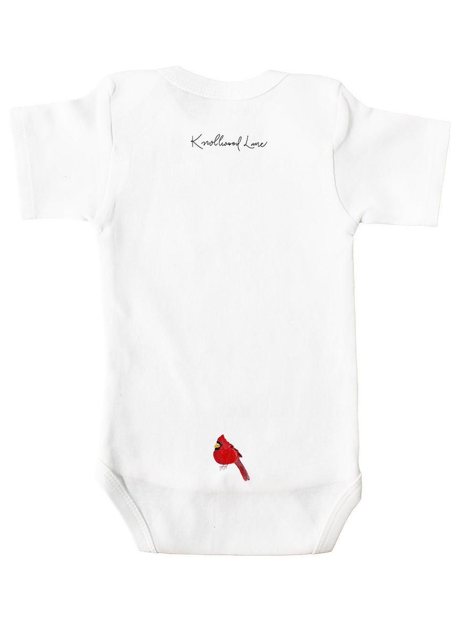 Snowy Longhorn Baby Onesie