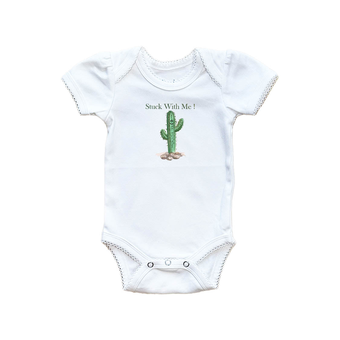 Stuck With Me Baby Onesie