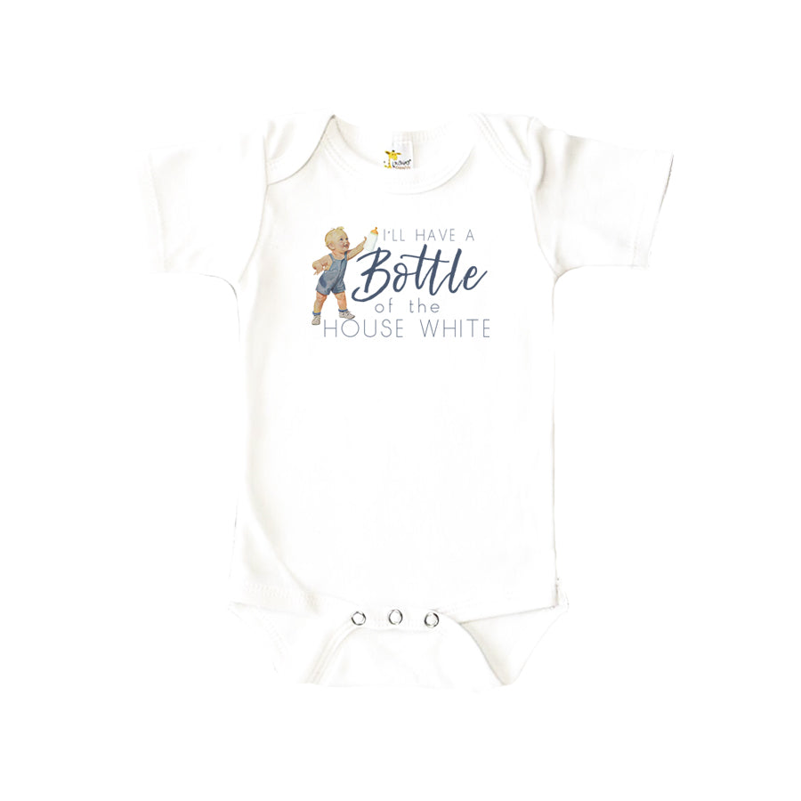 Bottle of House White Baby Onesie