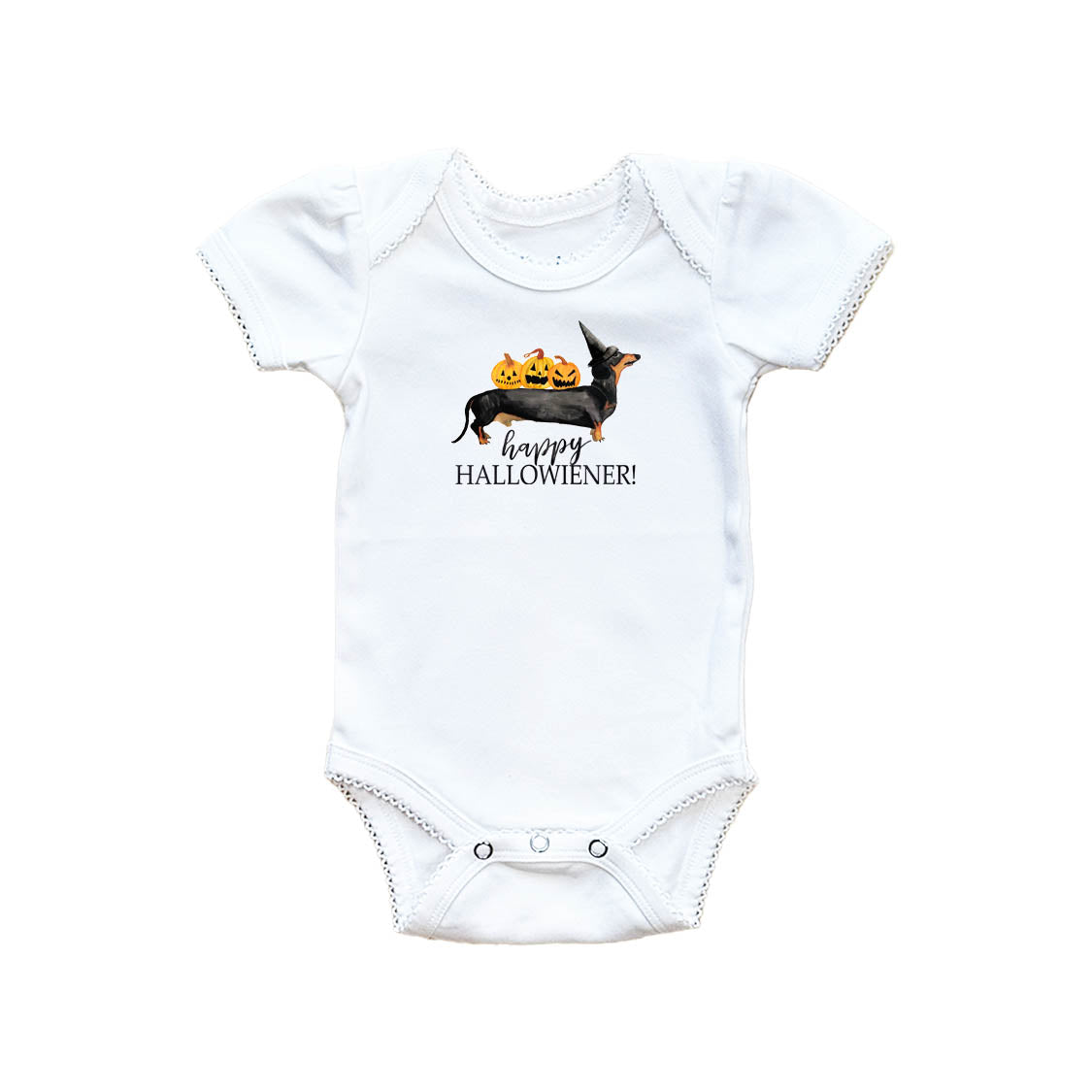 Happy Hallowiener Baby Onesie