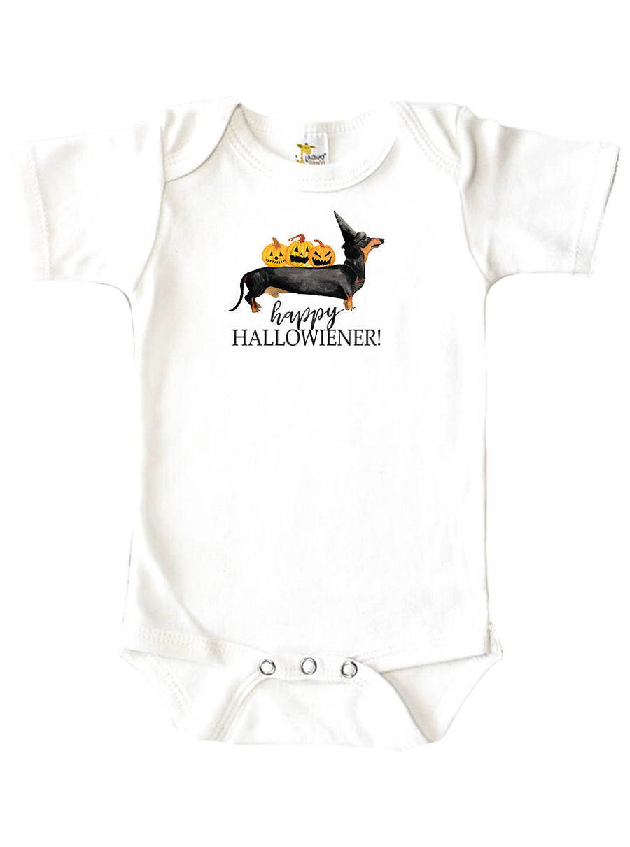 Happy Hallowiener Baby Onesie