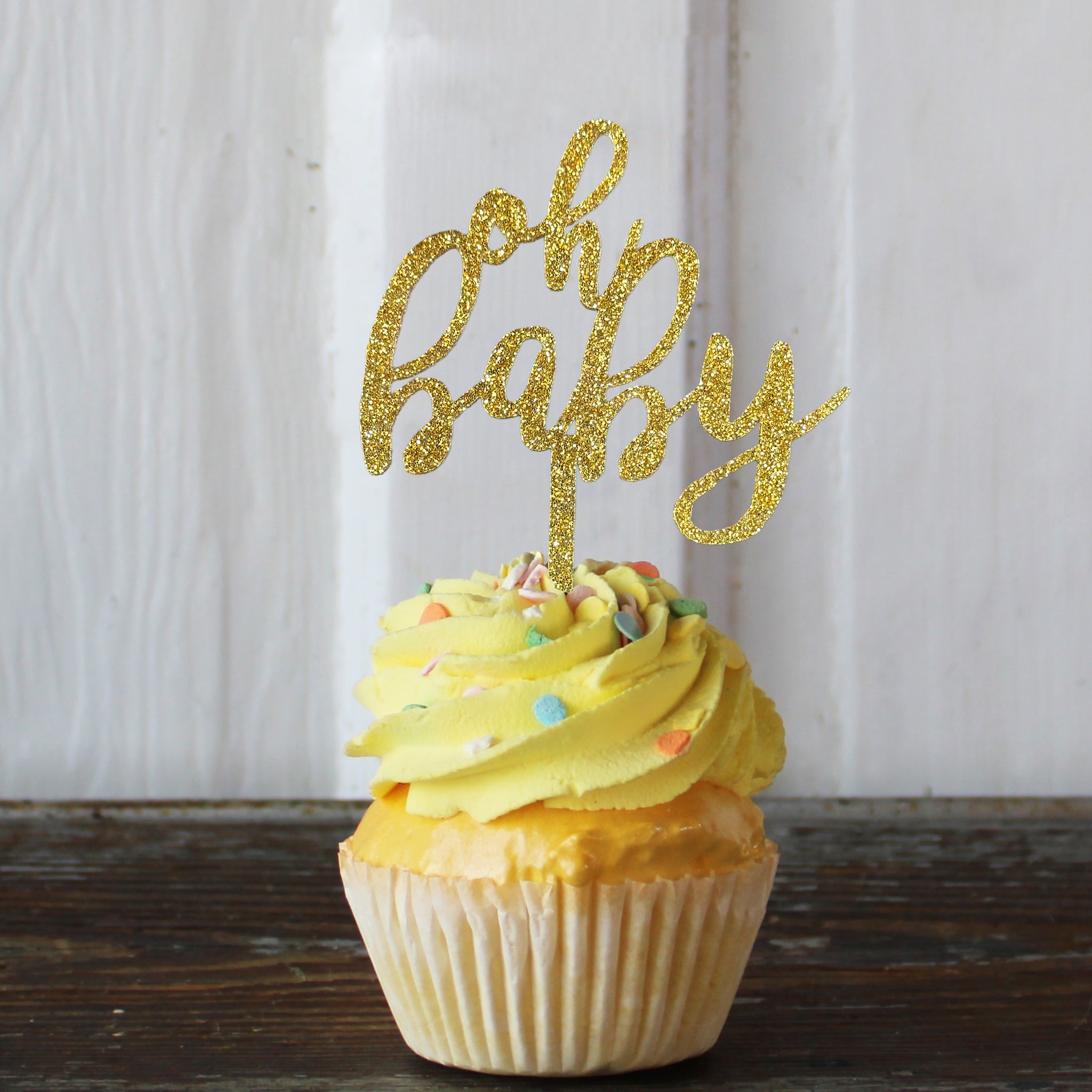 Oh Baby! Acrylic Cake Cupcake Topper