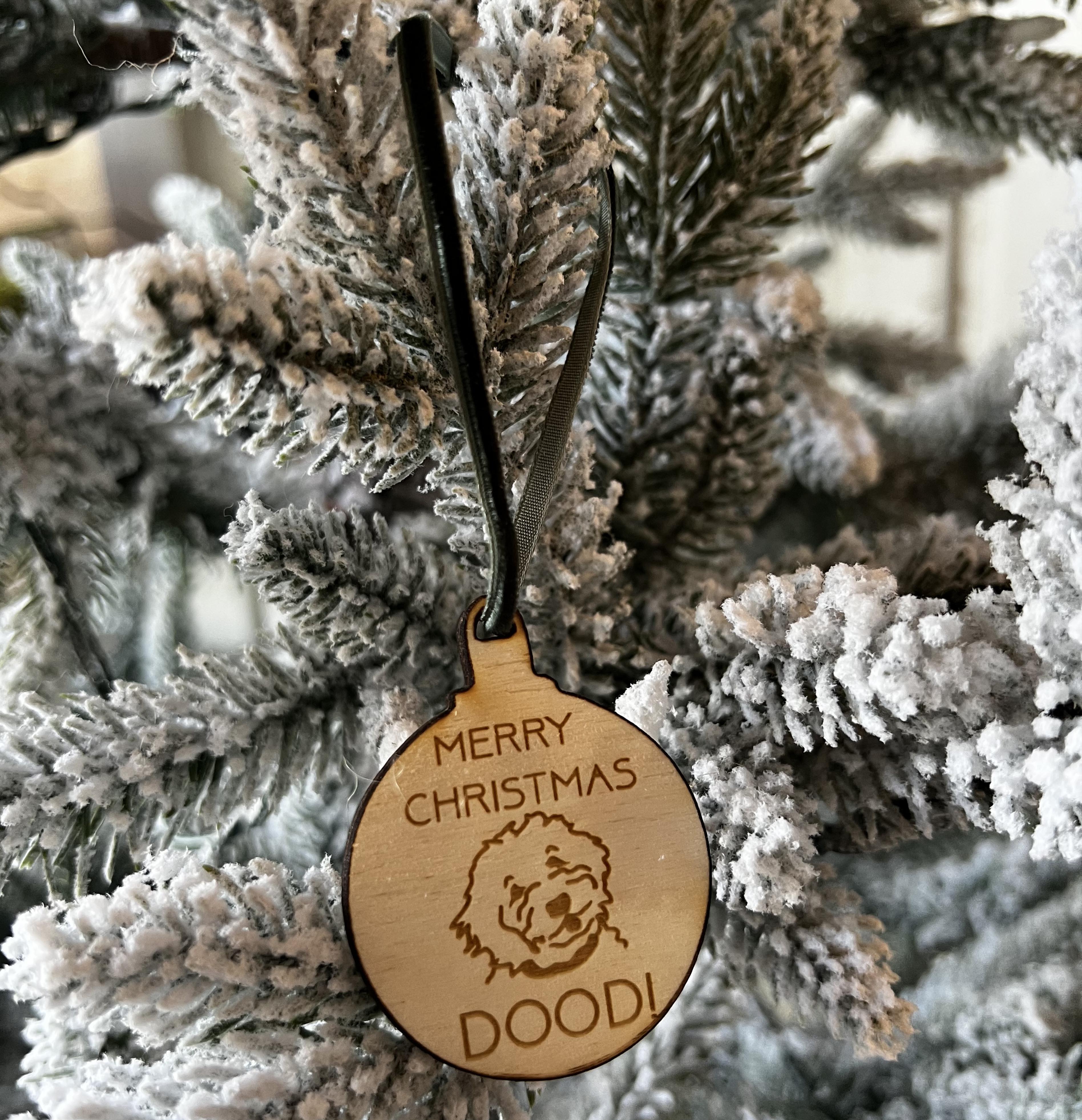 Angel With Wings Doodle Dog Ornament