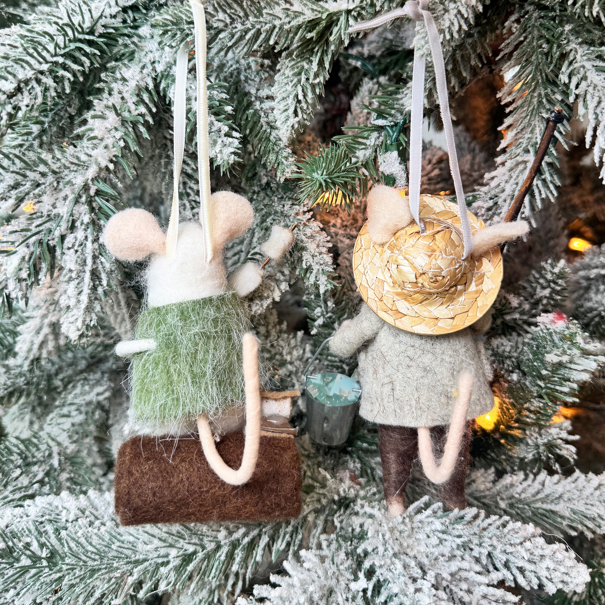 Outdoor Mouse Ornaments