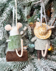 Outdoor Mouse Ornaments
