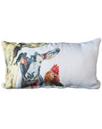 Cow, Kid, Rooster Lumbar Natural Colored Pillow