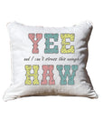 YEE and I can't stress this enough HAW Bandana Print White Square Pillow with Piping