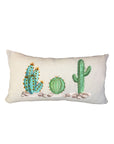 Cactus Trio Cotton Zipper Pillow