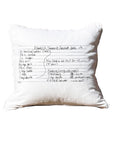 Custom Recipe Pillow With Piping