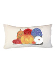 Pumpkins And Mums Cotton Zipper Pillow