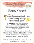 Bee's Knees Bee Acrylic Stir Sticks