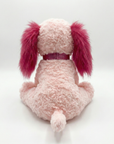 Pink Plush Puppy Toy With Personalized Tag