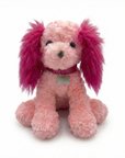 Pink Plush Puppy Toy With Personalized Tag