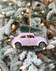 Pink Car Christmas Ornament