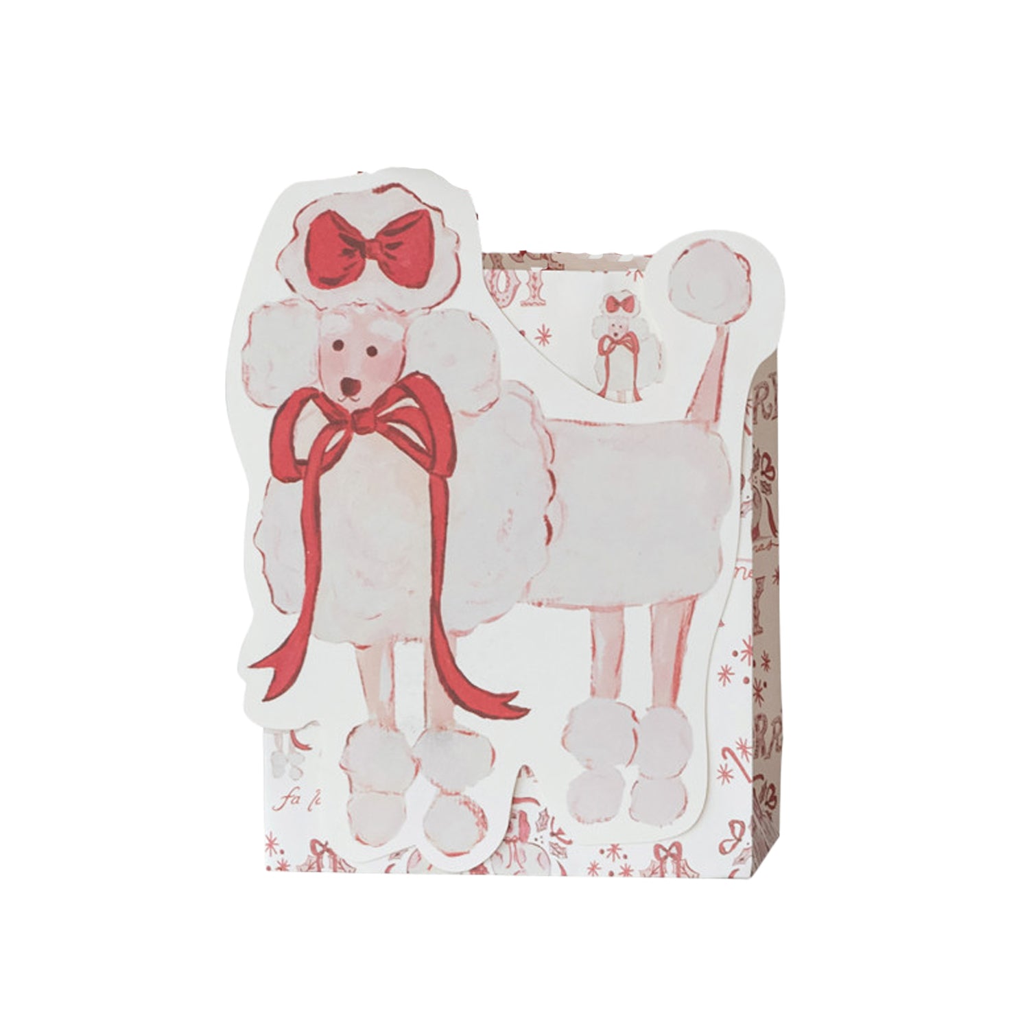 Christmas Animal Paper Gift Bag Set | Poodle, Spaniel & Deer