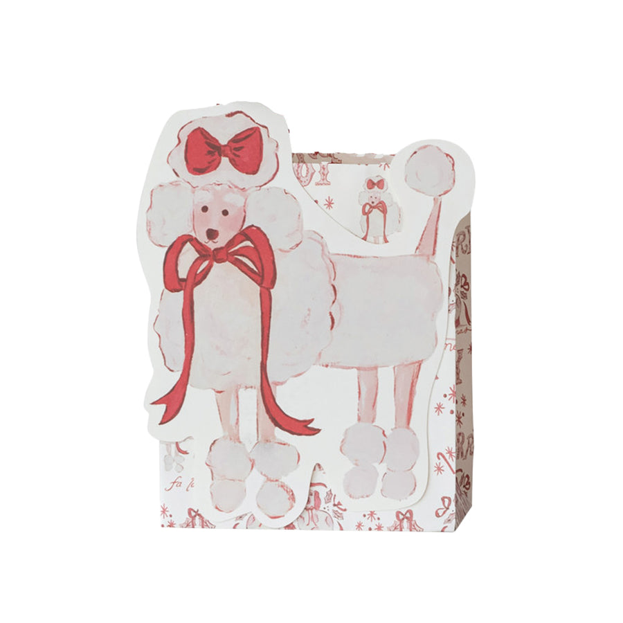 Christmas Animal Paper Gift Bag Set | Poodle, Spaniel & Deer