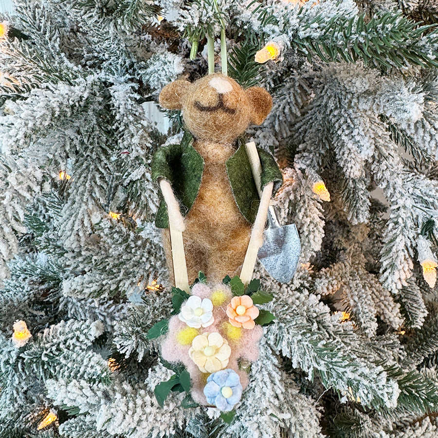 Gardener Mouse Ornament
