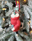 Puffer Jacket Merry Christmas Mouse Ornament