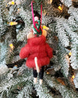 Puffer Jacket Merry Christmas Mouse Ornament