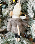 Puffer Jacket Merry Christmas Mouse Ornament