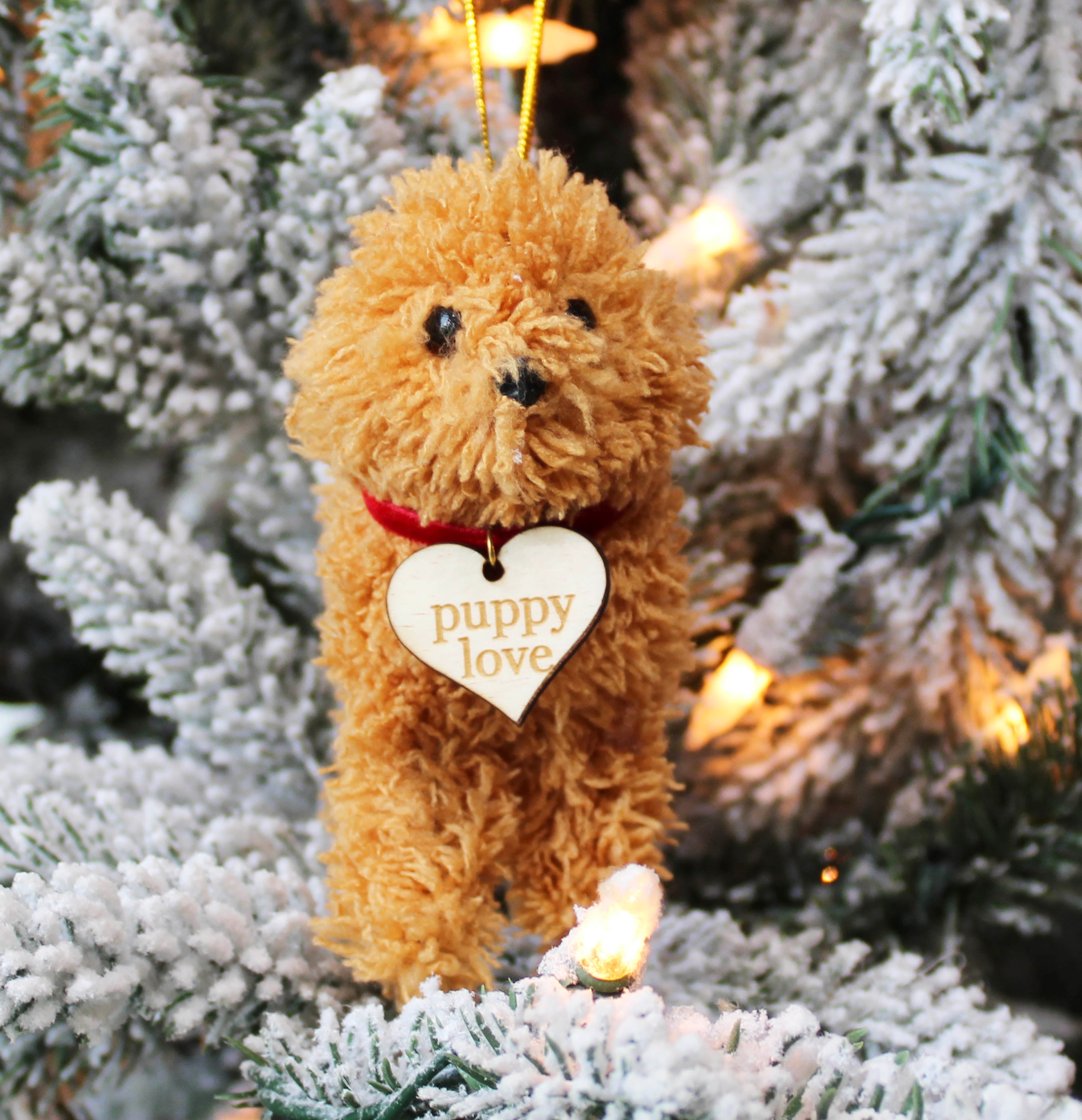 Puppy Love Doodle Dog Ornament